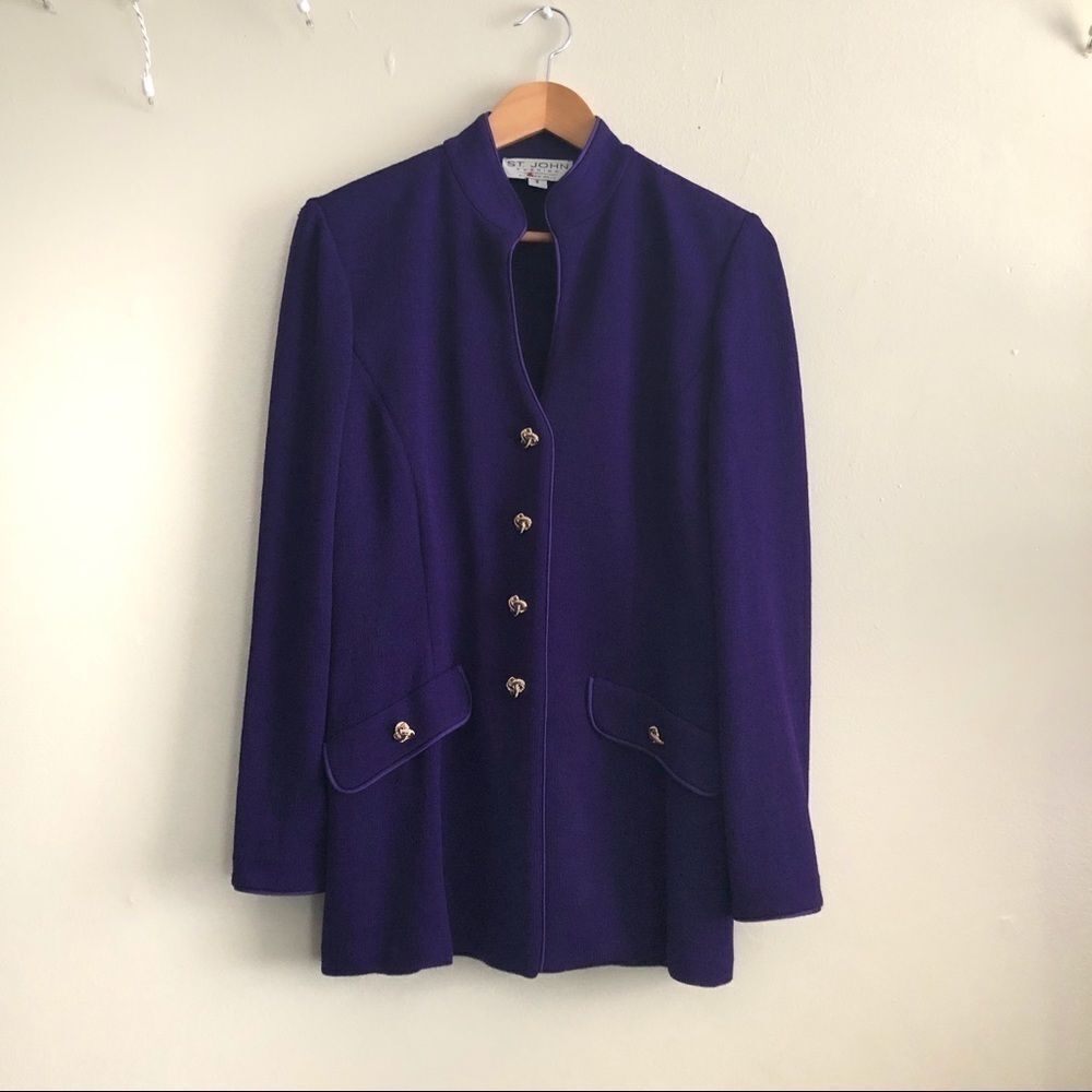 St. John Purple Jacket Blazer NWT $850